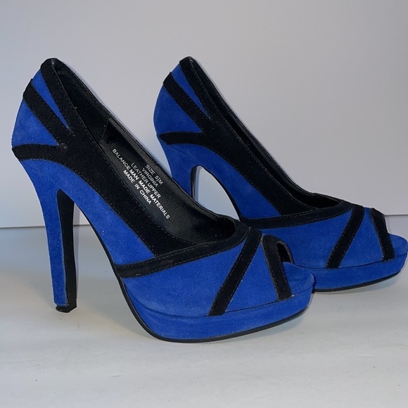 MARCO SANTI blue cobalt Virginia heels pumps in women’s 5.5M - Picture 8 of 14